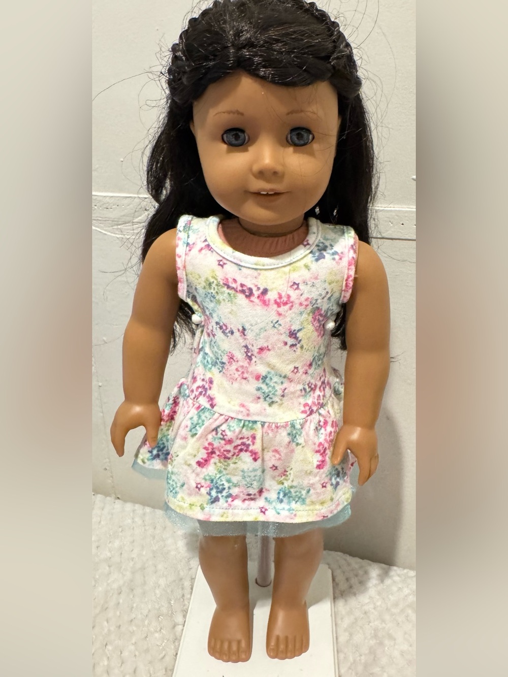 Authentic American Girl Truly Me 2022 Pretty Floral Meet Dress Only 18" Doll